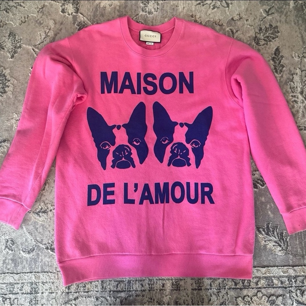 Gucci Pink and Blue Sweatshirt